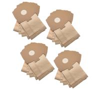 vhbw 20x Sacs compatible avec Turbomatic EZ390, Z344, Z355, Z358/T, Z360, Z375, Z380, Z400 aspirateur - papier, 26.25cm x 15,15cm, marron