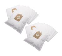 vhbw 20x Sacs remplacement pour Menalux T 197, T 196, T197, T196, 1800 pour aspirateur - microfibre non tissée, 32cm x 19cm blanc