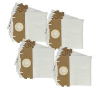 vhbw 20x Sacs remplacement pour Metabo 630173000 pour aspirateur - microfibre non tissée, 30cm x 25cm blanc