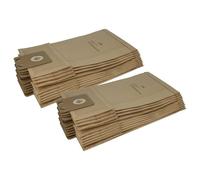 vhbw 20x sacs remplacement pour Nilfisk 1408618000 pour aspirateur - papier, marron