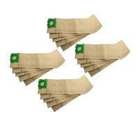 vhbw 20x Sacs remplacement pour Sebo 6629ER, 6629, 6629 AM pour aspirateur - papier, 41,1cm x 13,2cm marron