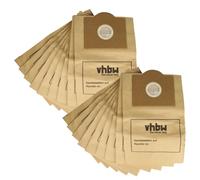 vhbw 20x Sacs remplacement pour Swirl R22 pour aspirateur - 21cm x 20cm couleur sable