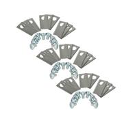 vhbw 27x Lames compatible avec Honda Miimo 500, HRM1000, 310, 3000, 520 | tondeuse - Lames de rechange, argenté, acier inox