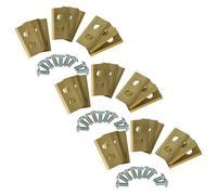 vhbw 27x Lames compatible avec Worx Landroid WG794E, WG793E.1, WG793E tondeuse - Lames de rechange, or, acier (revêtement en titane)