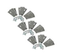 vhbw 27x Lames compatible avec Worx Landroid WR166E | WR168E, WR169E, WR165E, WR148E tondeuse - Lames de rechange, argenté, acier