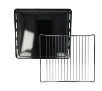 vhbw 2x 1x plaque de four, 1x grille (kit de 2 pièces) compatible avec Progress 9440640****, 9440650****, 9440655**** four - 42,2 x 37 x 4 cm