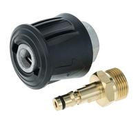 vhbw 2x Adaptateur en kit vers filetage M22 compatible avec Kärcher K 7 nettoyeur haute-pression - Raccord rapide
