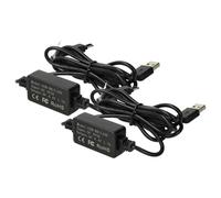 vhbw 2x Alimentation USB compatible avec Sony caméscope CCD-TRV8X(E), CCD-TRV98, DCR-DVD100, CCD-TRV9X(E), DCR-DVD100E appareil photo numérique
