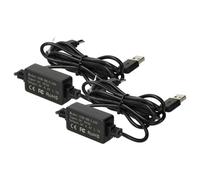 vhbw 2x Alimentation USB compatible avec Sony Handycam DCR-TRV24E, DCR-TRV245E, DCR-TRV250, DCR-TRV25, DCR-TRV250E appareil photo numérique