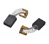 vhbw 2x balais charbon 6,5 x 13,5 x 17 mm compatible avec Güde GRK 250/300 scie à onglet, scie circulaire sur table