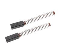 vhbw 2x balais charbon compatible avec Miele H 2861, DGC 6000, H 2761, H 2000, DGC 7000, H 2467, H 2267 robot de cuisine, mixeur + ressort