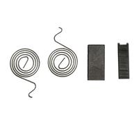 vhbw 2x balais de charbon 16 x 7,9 x 4,9 mm compatible avec Menzer 139394 TBS 225 AV - EU 230V outil électrique, ponceuse
