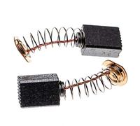 vhbw 2x Balais de charbon pour moteur 6 x 9 x 12mm compatible avec Makita 3708 FC, 3709, 3710, 3901, 4402, 4403, 500, 6807 outil électrique