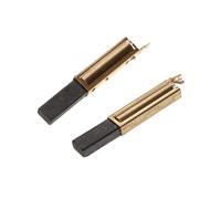 vhbw 2x Balais de charbon pour moteur électrique 6,3 x 11 x 28mm compatible avec Domel 586-2, 778-5 aspirateur