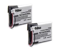 vhbw 2x batterie 500mAh (3.7V) pour télephone fixe sans fil GE 28106FE1, 28115FE1, 28115FE1-A, 28118FE1 comme 5-2762, 5-2770, SL-422943.