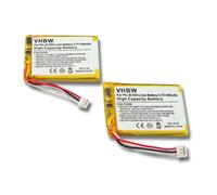 Vhbw 2x Batterie 500mah (3.7v) Pour Télephone Fixe Sans Fil Ge 28118fe1 Dect6.0 Ultraslim Comme 5-2762, 5-2770, Sl-422943.