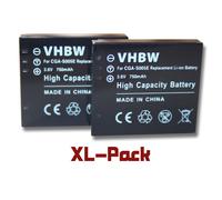 vhbw 2x Batterie compatible avec 3M Mpro 110 Micro Projector appareil photo (750mAh, 3,6V, Li-ion)