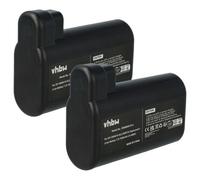 vhbw 2x Batterie compatible avec AEG Electrolux Osiris, RX8, RX7-1-TM, 900277487, RX8-1-4SWN, 900277485 aspirateur noir (3400mAh, 7,2V, Li-ion)