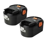 vhbw 2X Batterie Compatible avec AEG FL 14 | outil électrique (2000 mAh, NiMH, 14,4 V)