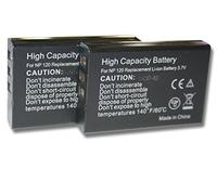 vhbw 2X Batterie Compatible avec Aiptek HDDV 8300, DXG-595V, Cinema V10 Plus, AHD H12 Extreme Appareil Photo (1600mAh, 3,7V, Li-ION)
