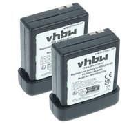vhbw 2X Batterie Compatible avec Alan Midland 73-30 Radio Talkie-walkie (1000mAh, 6V, NiMH)