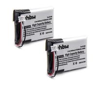 vhbw 2x Batterie compatible avec Alcatel Versatis 28115FE1, 28106FE1, 28118FE1, 28115FE1-A téléphone fixe sans fil (500mAh, 3,7V, Li-polymère)