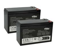 vhbw 2x Batterie compatible avec APC BE650G, BE650BB-CN, Back-UPS ES, BE650R, Back-UPS CS, Back-UPS, BE650BB, 515-970 ASI (7,2Ah, 12V, AGM)