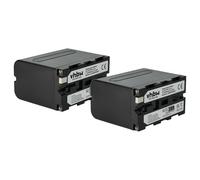 vhbw 2X Batterie Compatible avec Aputure AMARAN ALH-198C CRI 95+, AMARAN AL-F7 CRI 95+ caméra vidéo caméscope (6000mAh, 7,2V, Li-ION)