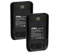 vhbw 2X Batterie Compatible avec Ascom D63, DH7, DECT 3735, i63 téléphone Fixe sans Fil (800mAh, 3,7V, Li-ION) Noir