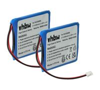 vhbw 2x Batterie compatible avec Avaya 3730, DECT 3720, DH6 téléphone fixe sans fil (650mAh, 3,7V, Li-ion)