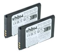 vhbw 2X Batterie Compatible avec Babymoov Touch Screen A014407 téléphone Portable (900mAh, 3,7V, Li-ION)