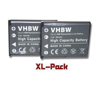 vhbw 2x Batterie compatible avec BenQ E1030, AE220, AE250, E1035, DC E1460, AE200, AE210, AE110, AE115, AE100 appareil photo (600mAh, 3,7V, Li-ion)