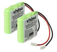 vhbw 2x Batterie compatible avec Binatone E3300, E3300 Quad téléphone fixe sans fil (300mAh, 3,6V, NiMH) - Remplacement pour T427, 30AAAM3BMX