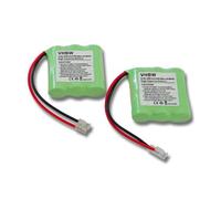 vhbw 2x Batterie compatible avec Binatone E3300, E3300 Quad téléphone fixe sans fil (300mAh, 3,6V, NiMH) - Remplacement pour T427, 30AAAM3BMX