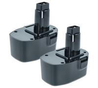 vhbw 2X Batterie Compatible avec Black & Decker CD14CE, CD14GSF-2, CD14CBK | pour CD14CBKT, CD14CAB, CD14CB outil électrique (2000 mAh, NiMH, 14,4 V)