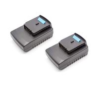 vhbw 2x Batterie compatible avec Black & Decker HP188F4L, HP188F4LBK, HP188F4LK outil électrique (2000 mAh, Li-ion, 18 V)