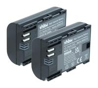vhbw 2x Batterie compatible avec Blackmagic Micro Studio Camera 4K, Micro Cinema Camera 4K appareil photo (1300mAh, 7,4V, Li-ion), puce d'information