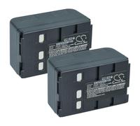 vhbw 2X Batterie Compatible avec Blaupunkt SCR-250, SC-634, ST-634, CC-664 | pour CC-695, CC-684, SC-625 caméra vidéo caméscope (2400mAh, 4,8V, NiMH)