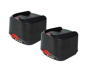 vhbw 2X Batterie Compatible avec Bosch AHS 48/52 LI, AdvancedOrbit 18, AHS 50-20 LI Outil électrique et de Jardin (3000 mAh, Li-ION, 18 V)