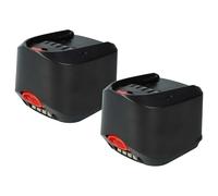 vhbw 2X Batterie Compatible avec Bosch Fontus, EasyHedgeCut 8-45, EasyGrassCut 18-26 Outil électrique et de Jardin (3000 mAh, Li-ION, 18 V)