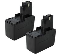 vhbw 2X Batterie Compatible avec Bosch GSR 9.6 Old Version, GSB 9.6VES-2, GSR 9.6V, GSB 9.6VES, GSR 9.6-1 Outil électrique (2000 mAh, NiMH, 9,6 V)