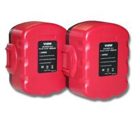 vhbw 2x Batterie compatible avec Bosch HDI 244, IDI 244, GWS 14.4VH, GWS 14.4V, GWS 14.4V/3B, GST 14.4V outil électrique (1500 mAh, NiMH, 14,4 V)