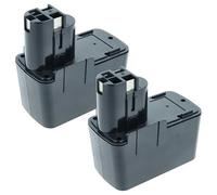 vhbw 2X Batterie Compatible avec Bosch PSB 12VSP-2, PSR 120, PSR 12VES Outil électrique (2100 mAh, NiMH, 12 V)