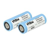 vhbw 2X Batterie Compatible avec Braun Series 9 9075cc, 9040s Wet & Dry, 9095cc, 9090cc Rasoir Tondeuse électrique (1300mAh, 3,7V, Li-ION)