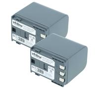 vhbw 2X Batterie Compatible avec Canon Elura 40MC, MC(0), IXY DV3, 50MC caméra vidéo caméscope (1800mAh, 7,2V, Li-ION)
