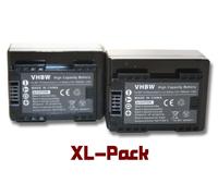 vhbw 2x Batterie compatible avec Canon iVIS HF R62 caméra vidéo caméscope (1600mAh, 3,6V, Li-ion) avec puce d'information