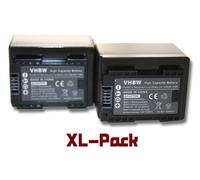 vhbw 2x Batterie compatible avec Canon iVIS HF R62 caméra vidéo caméscope (2400mAh, 3,6V, Li-ion) avec puce d'information