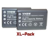 vhbw 2x Batterie compatible avec Canon IXUS 285 HS, IXUS 285 HS A appareil photo (450mAh, 3,6V, Li-ion)