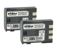 vhbw 2x Batterie compatible avec Canon Legria DC310, HF R106 HD, DC320, DC330, DC410, DC411, DC420 caméra vidéo caméscope (600mAh, 7,2V, Li-ion)