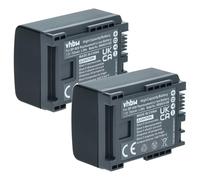 vhbw 2X Batterie Compatible avec Canon Legria FS100, FS10, FS19, FS11, FS20 caméra vidéo caméscope (750mAh, 7,2V, Li-ION) avec Puce d'information
